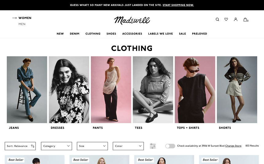 Madewell on Shomp