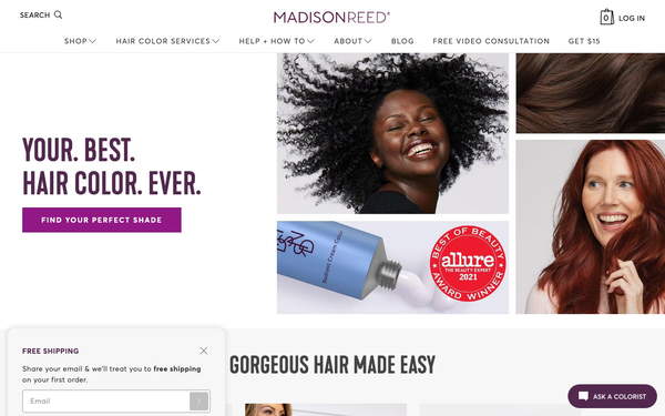 Madison Reed screenshot