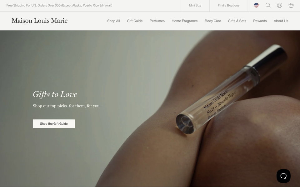Maison Louis Marie website