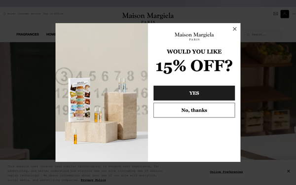 Maison Margiela Fragrances screenshot
