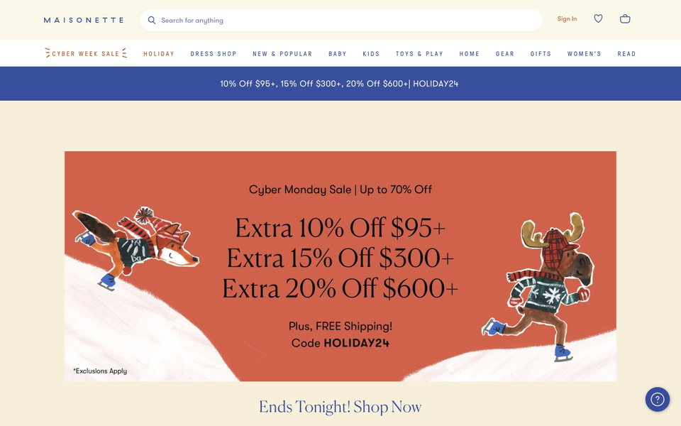 Maisonette website