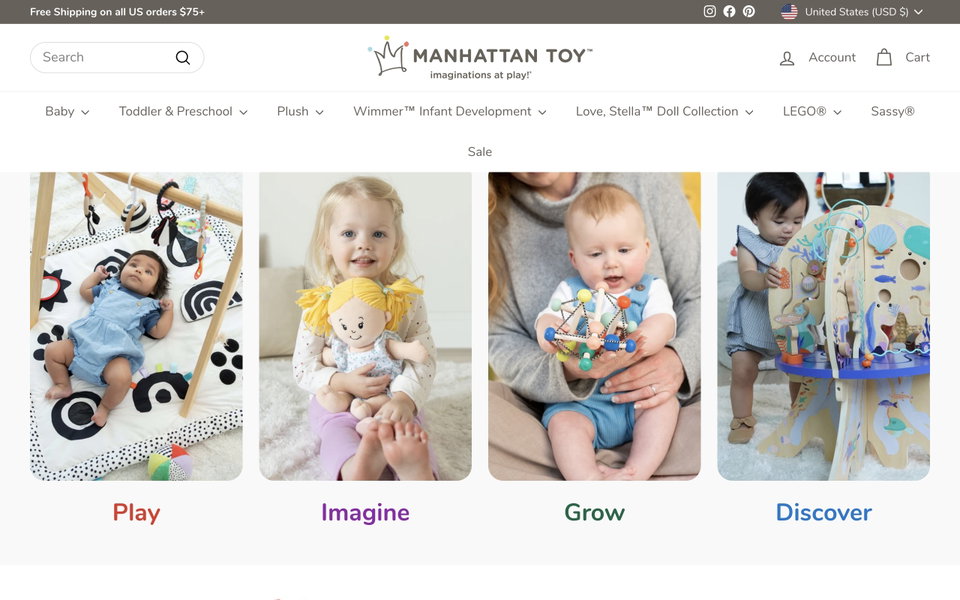 Manhattan Toy website