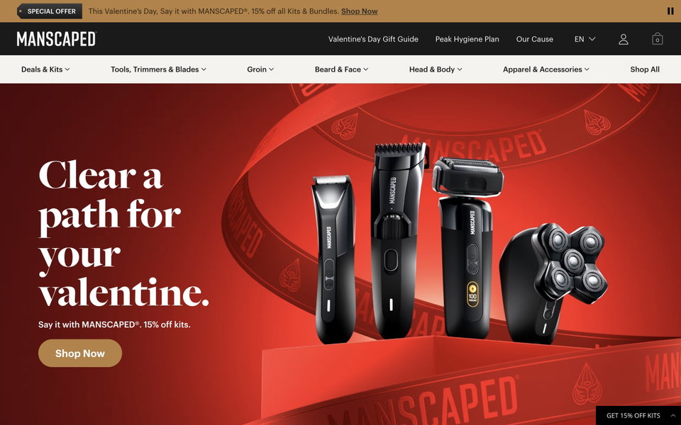 MANSCAPED website