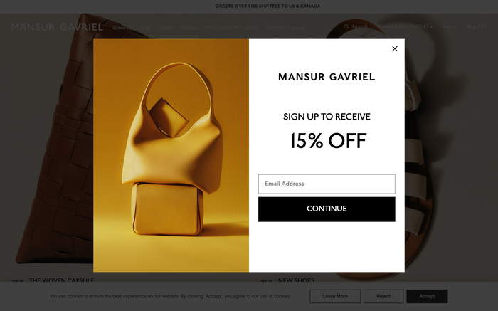 Mansur Gavriel screenshot