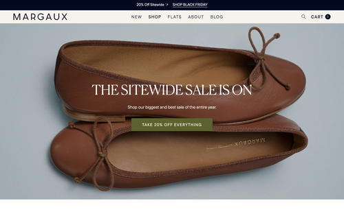 Margaux website screenshot