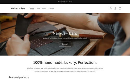 Markus and Baro website screenshot