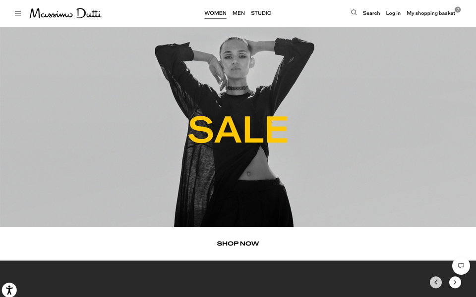 Massimo Dutti website
