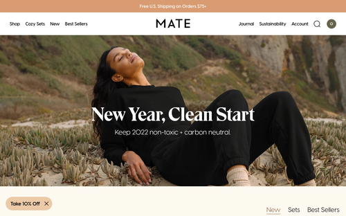 MATE the Label website screenshot