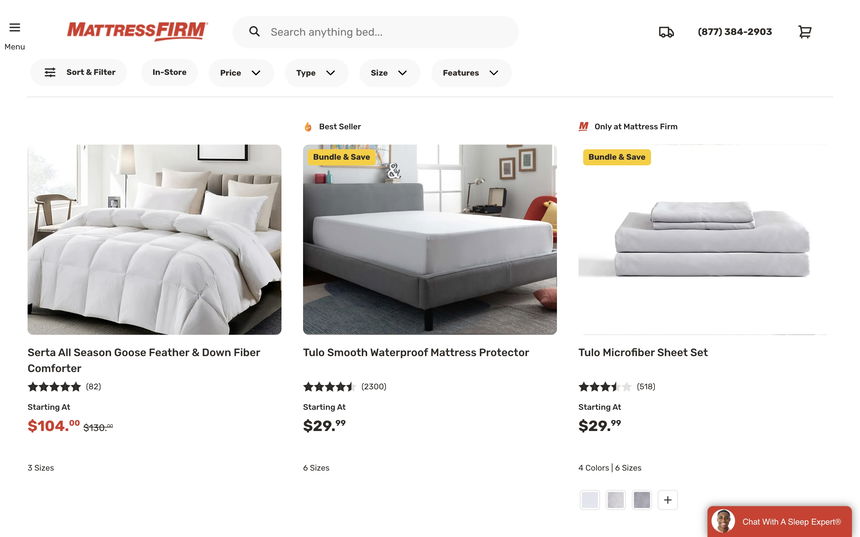 Mattress Firm on Shomp