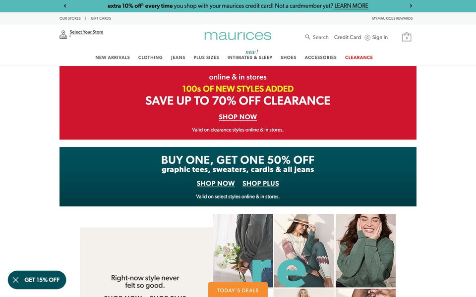 maurices website