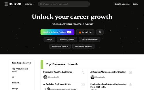 Maven website screenshot