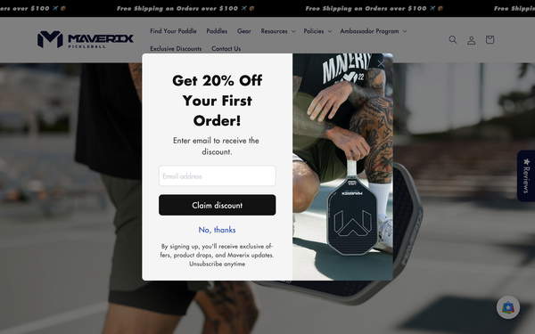 Maverix Pickleball screenshot
