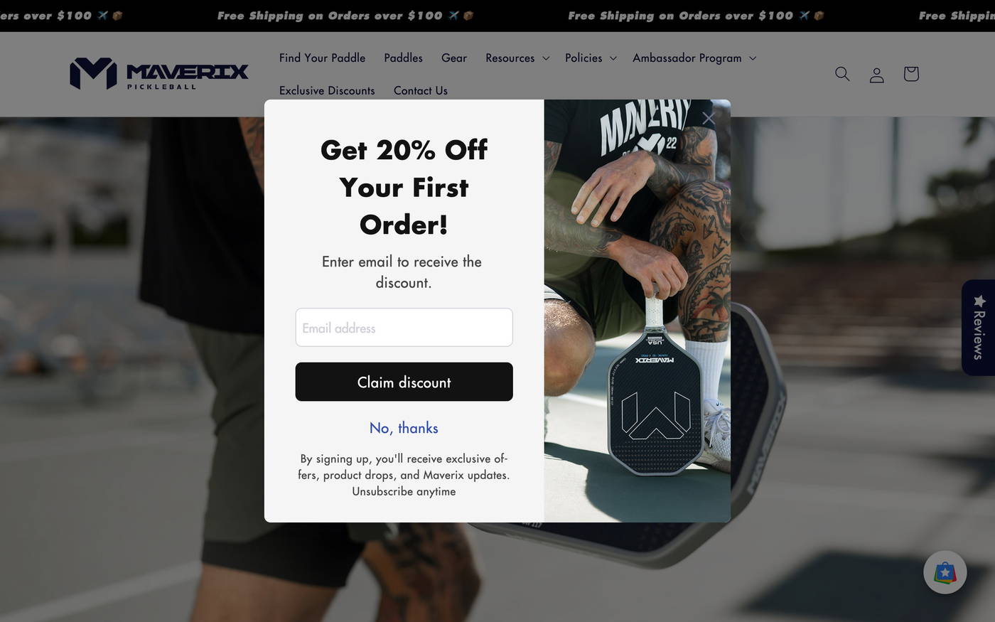 Maverix Pickleball screenshot