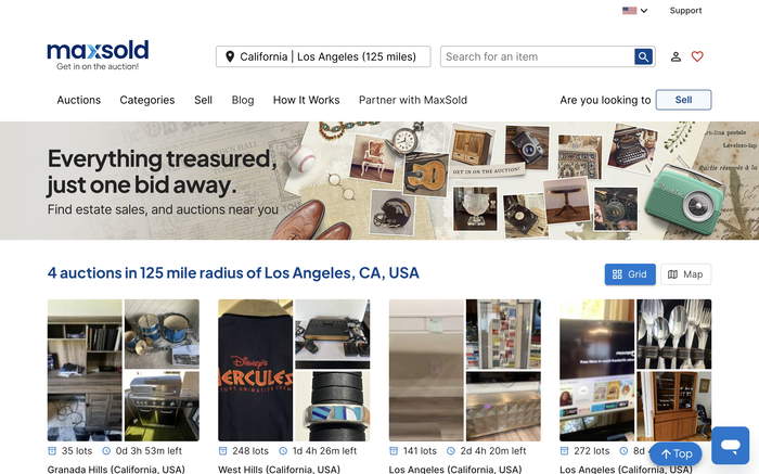 MaxSold screenshot
