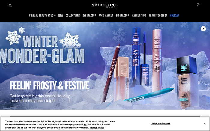 Maybelline screenshot