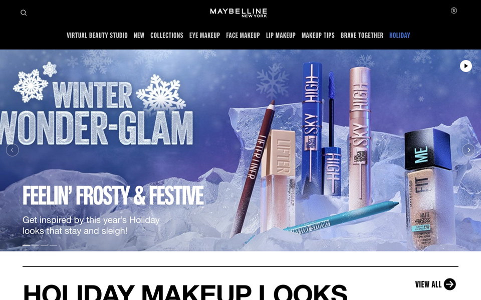 Maybelline website