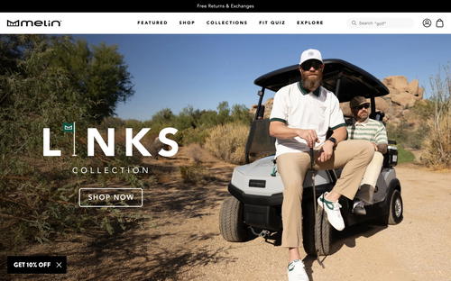 Melin website screenshot