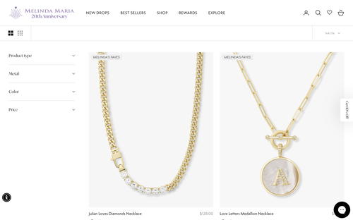 Melinda Maria website screenshot