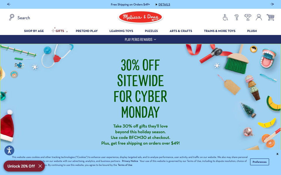 Melissa & Doug website