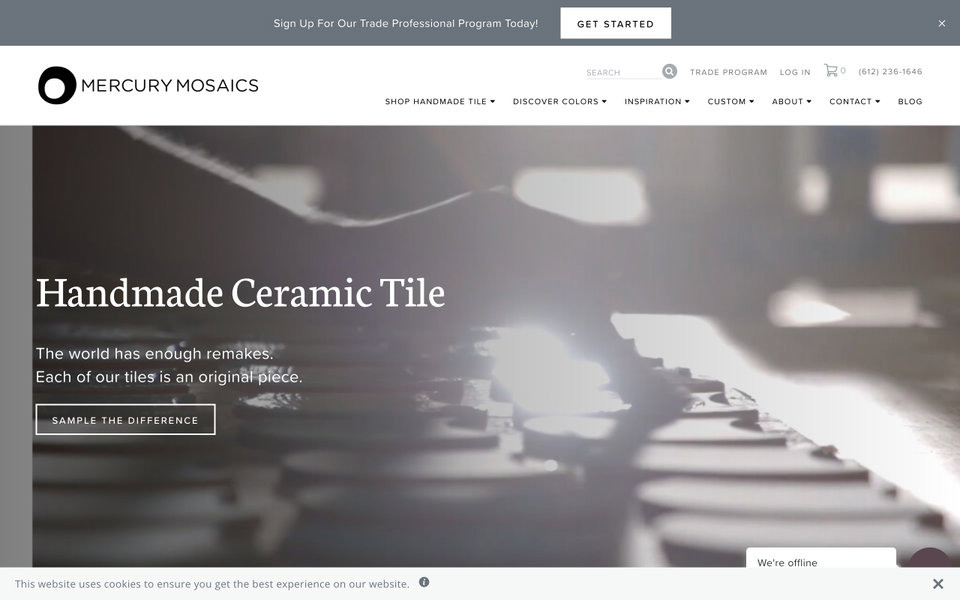 Mercury Mosaics website