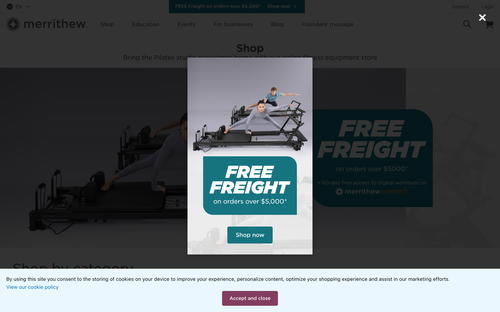 Merrithew website screenshot