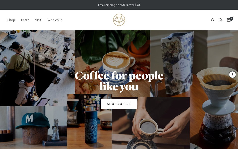 Methodical Coffee website
