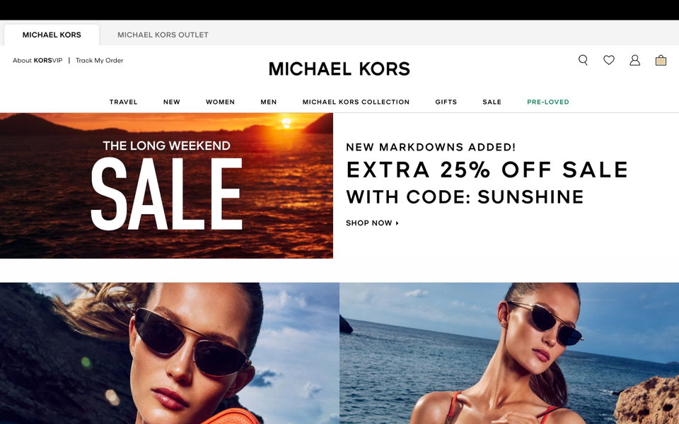 Michael Kors website