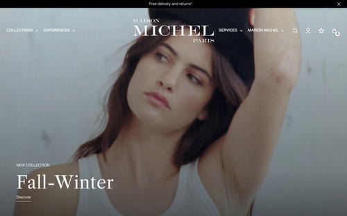 Michel Paris website screenshot