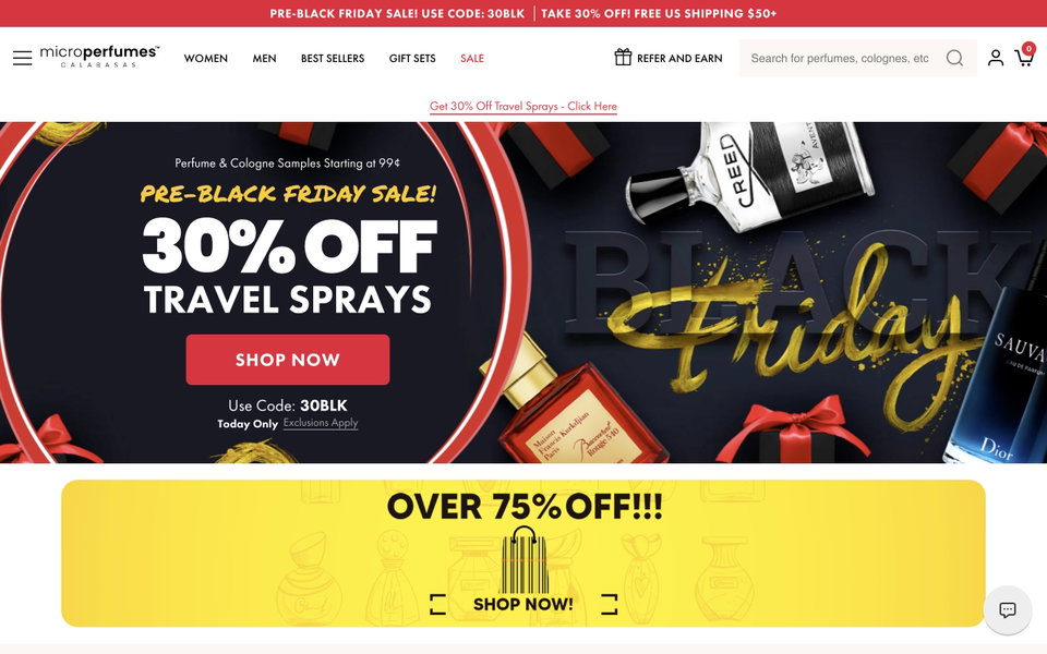 MicroPerfumes website