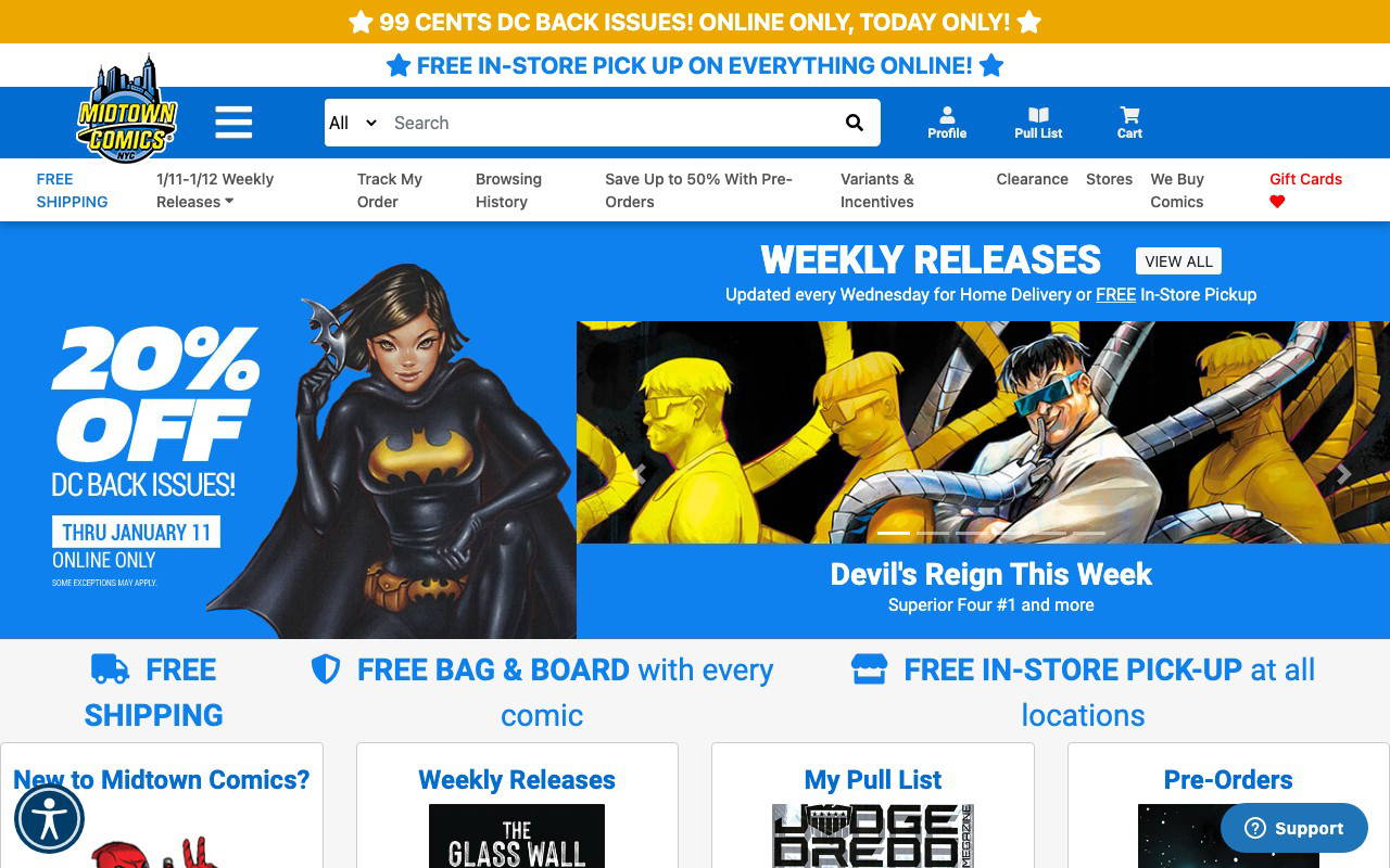 Midtown Comics screenshot