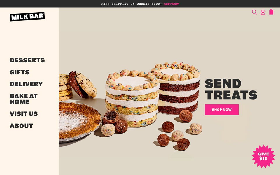 Milk Bar website