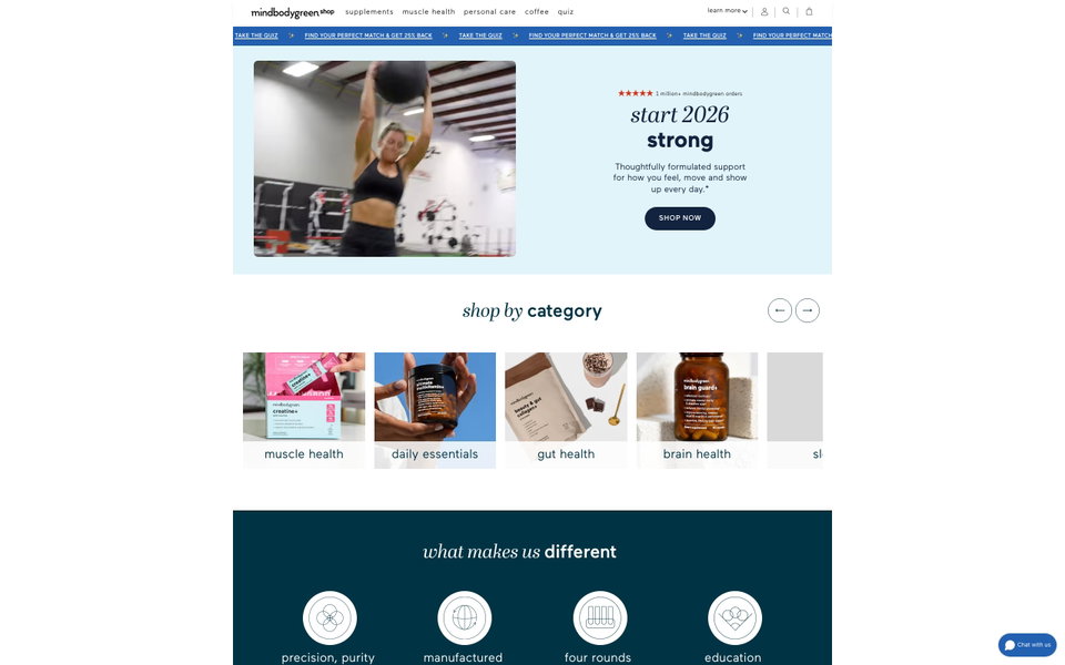 mindbodygreen shop website