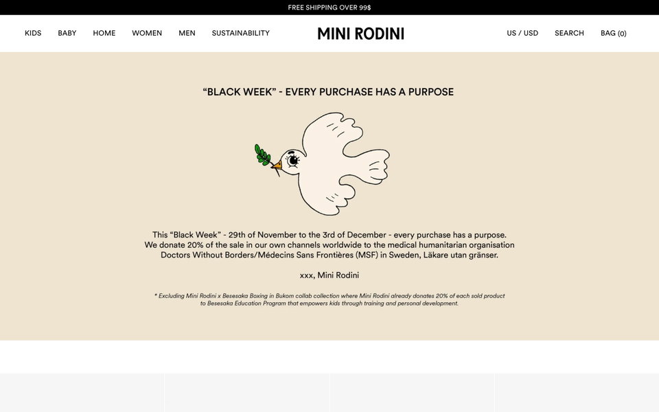 Mini Rodini website