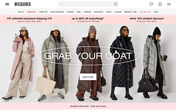 Missguided screenshot