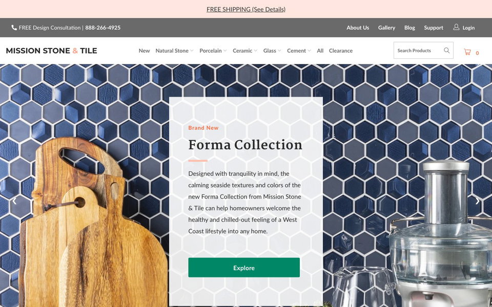 Mission Stone & Tile website