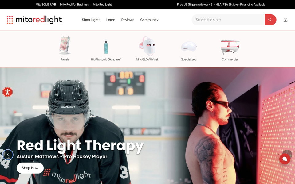 Mito Red Light website