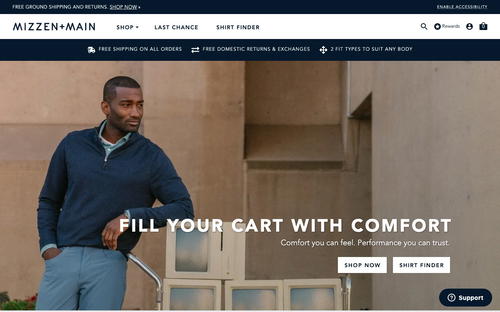 Mizzen+Main website