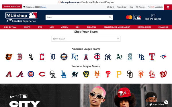 MLB Shop Official Online Store