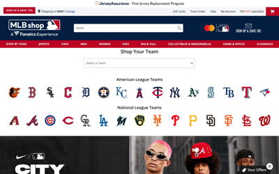MLB Shop Official Online Store on Shomp