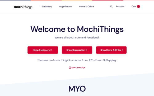 MochiThings website screenshot