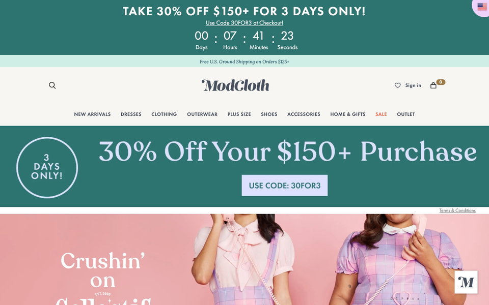 ModCloth website
