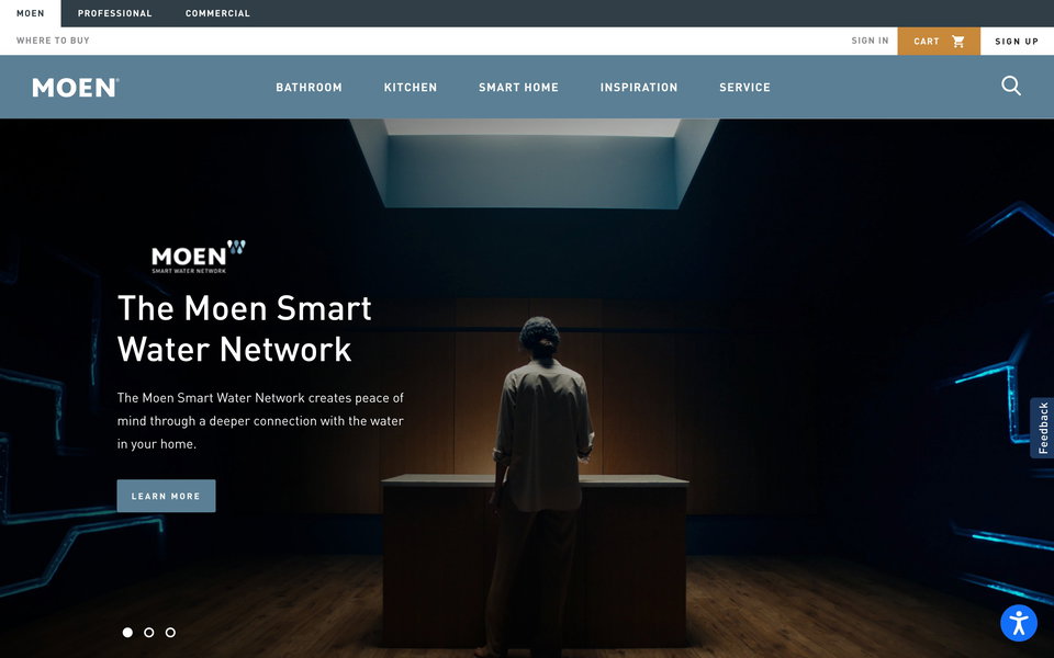 Moen website