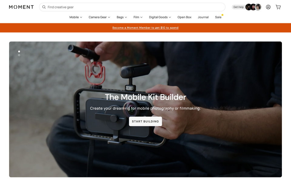 Moment website