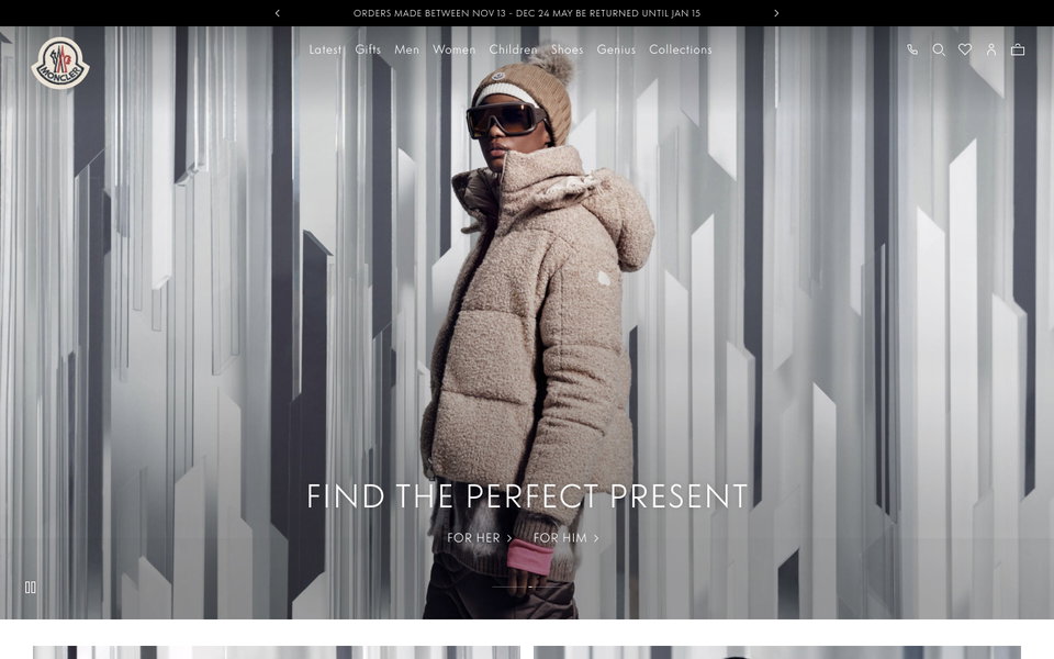 Moncler website