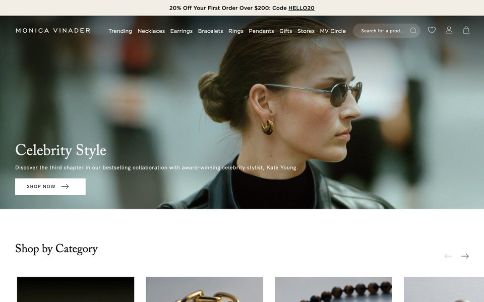 Monica Vinader website
