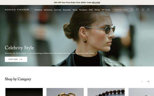 Monica Vinader website