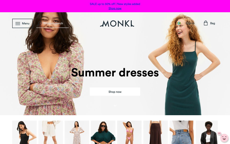 Monki website
