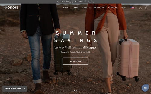 Monos website screenshot