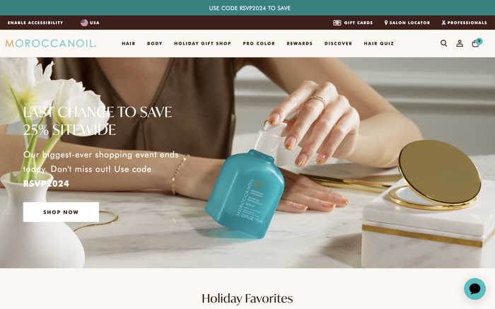 Moroccanoil screenshot