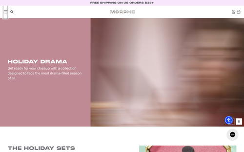 Morphe website screenshot